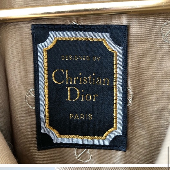 Vintage Christian Dior trench coat with removable wool lining - Picture 5 of 14